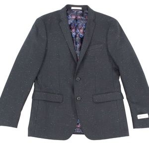 LABORATORY-Dark Navy Blue Slim 2 Button Blazer 42L